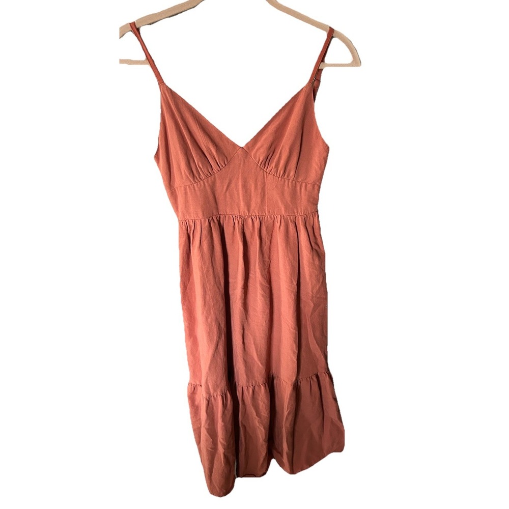 Women's Japna Peach Sleeveless Maxi Dress Size S Tie Back Casual‎ Flirty